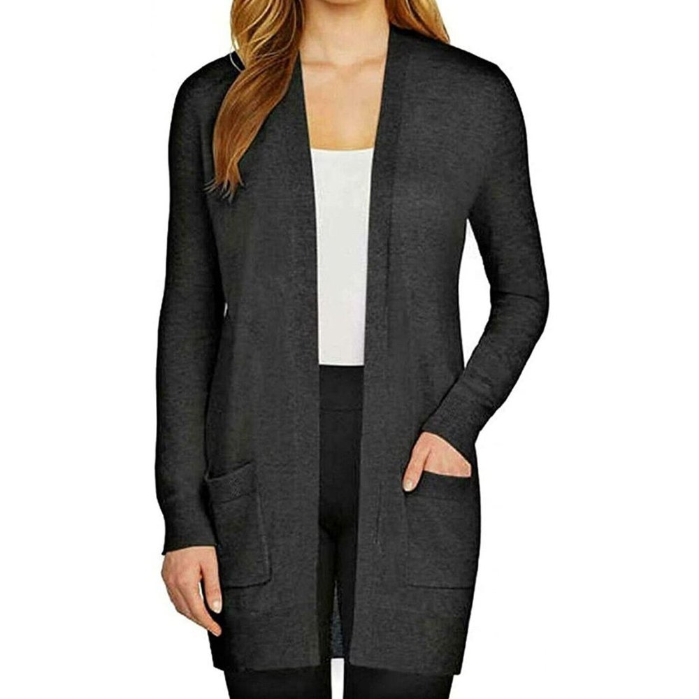 NEW Matty M Ribbed Accents Cardigan Sweater